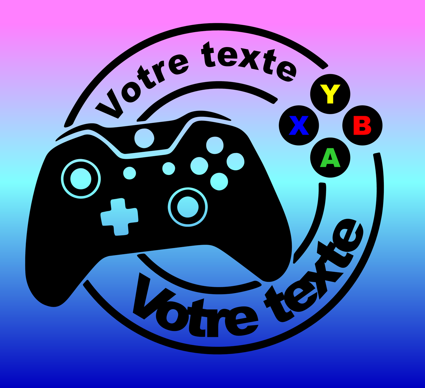 Sticker Personnalisable xbox pour Porte 🚪✨
