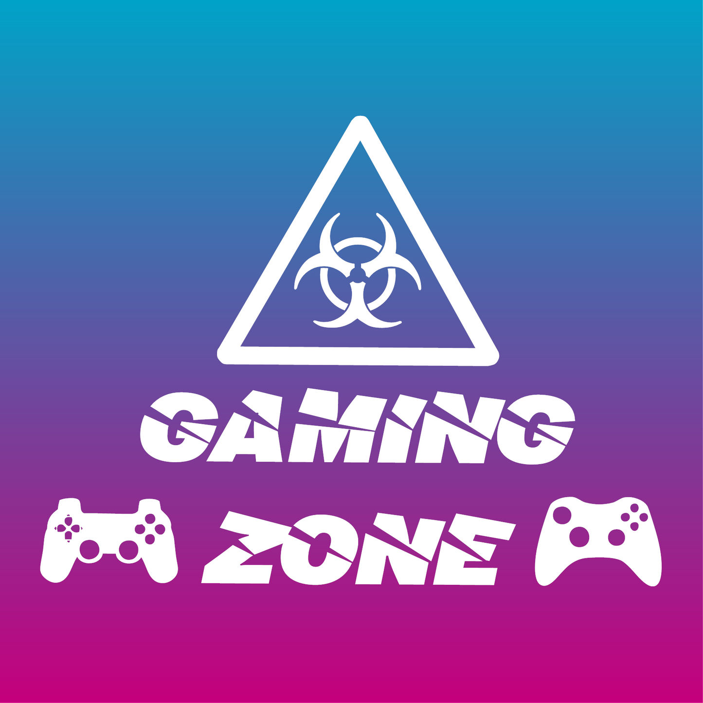 Sticker, Zone Gaming : Attention 🎮⚠️