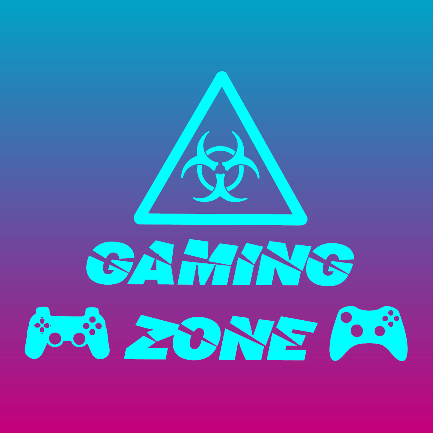 Sticker, Zone Gaming : Attention 🎮⚠️