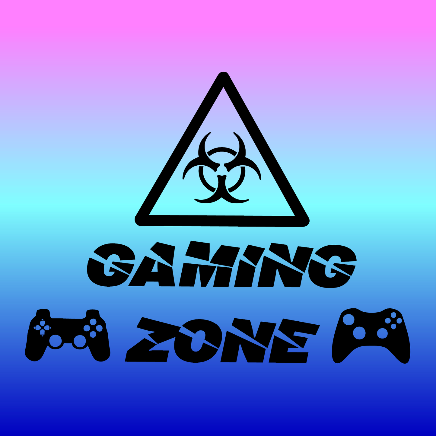 Sticker, Zone Gaming : Attention 🎮⚠️