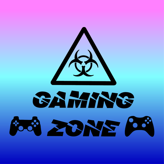 Sticker, Zone Gaming : Attention 🎮⚠️