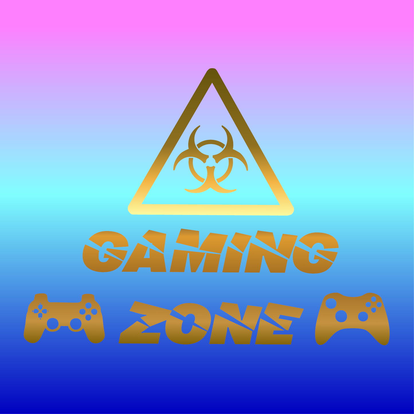 Sticker, Zone Gaming : Attention 🎮⚠️