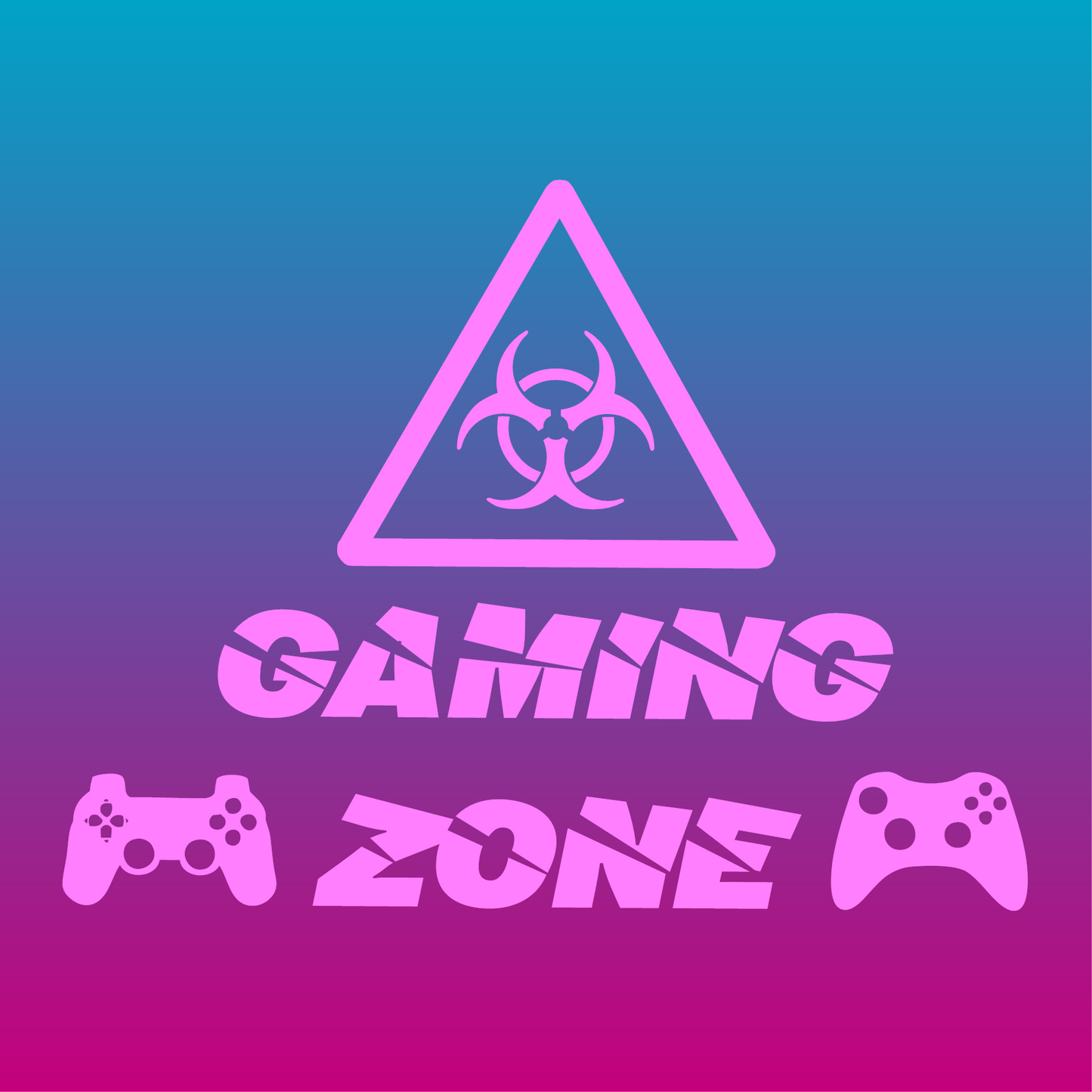 Sticker, Zone Gaming : Attention 🎮⚠️