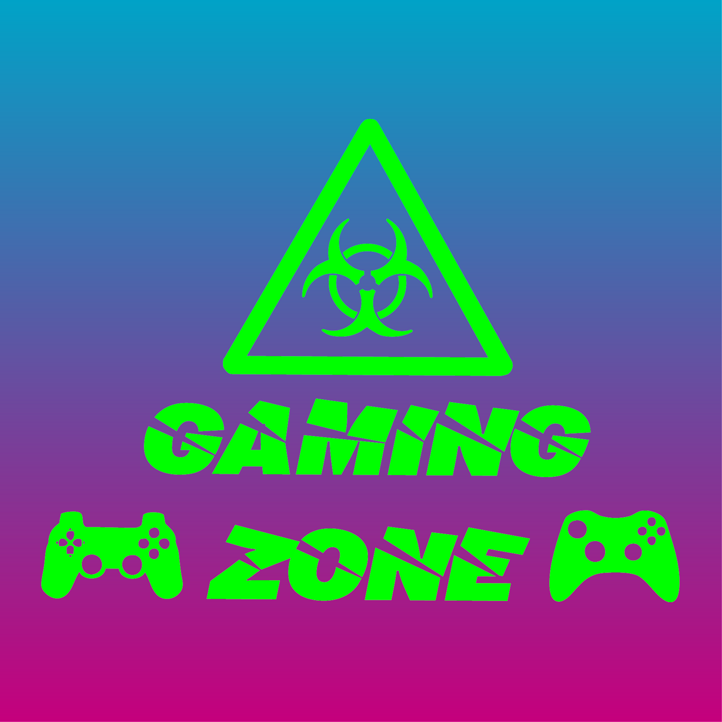 Sticker, Zone Gaming : Attention 🎮⚠️