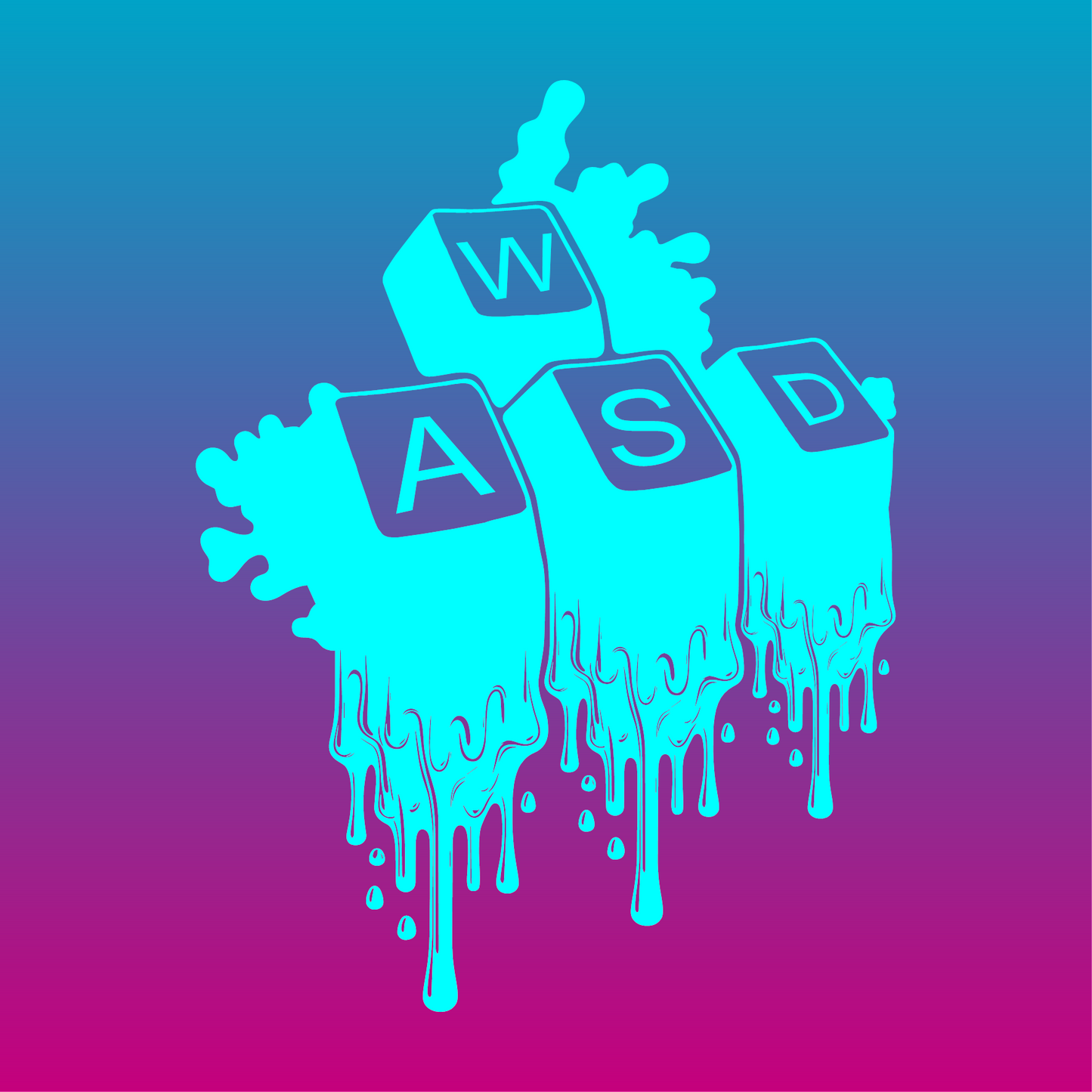 Sticker, Clavier Fondant WASD 🎮✨