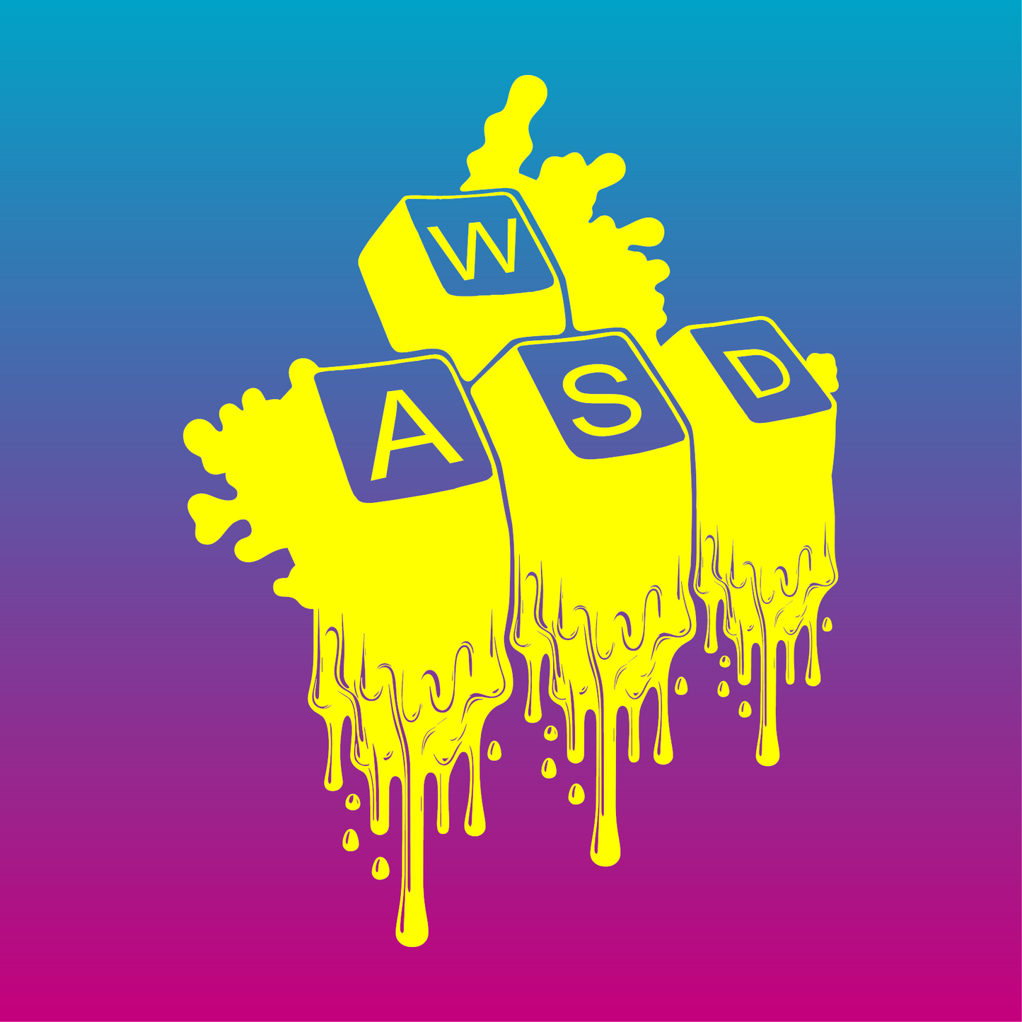 Sticker, Clavier Fondant WASD 🎮✨