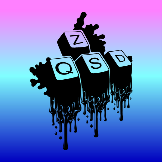 Sticker, Clavier Fondant ZQSD 🎮✨
