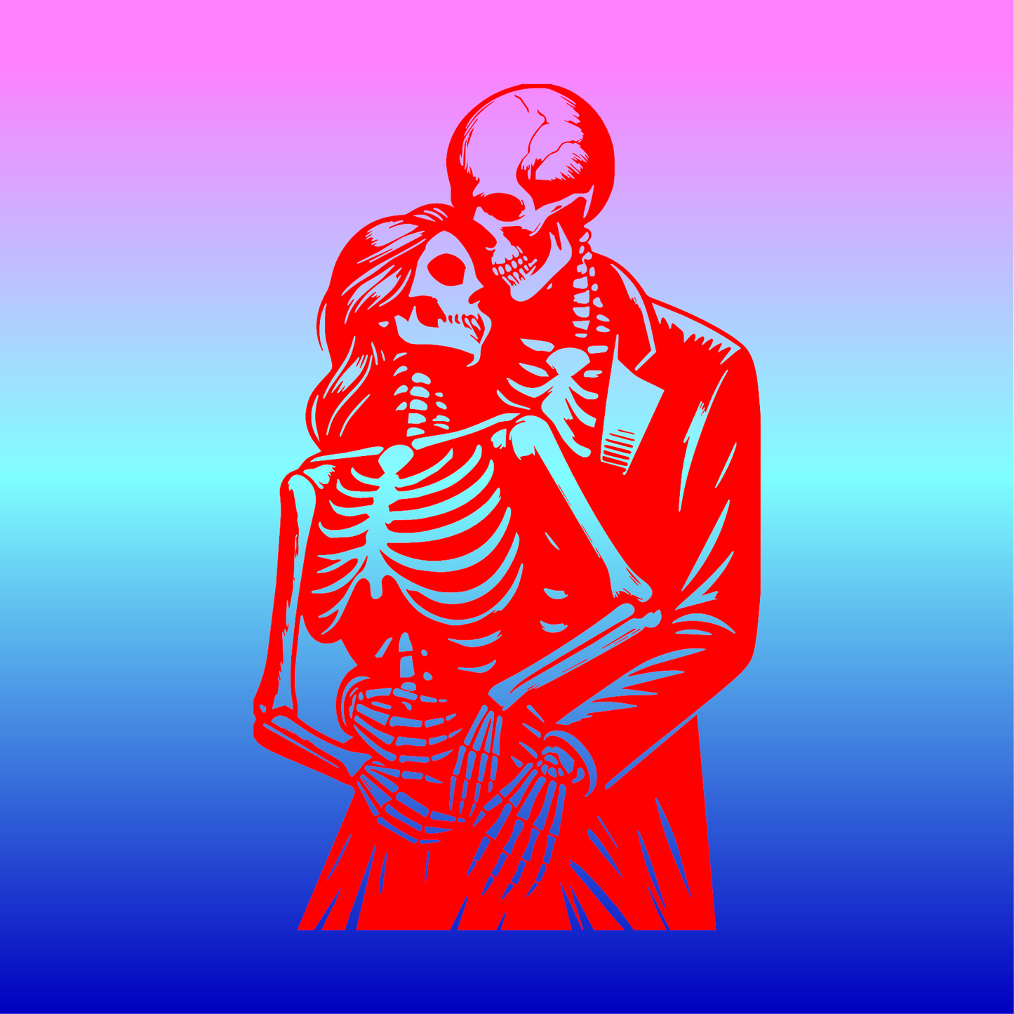 Sticker, L'Amour Macabre Éternel 💀❤️