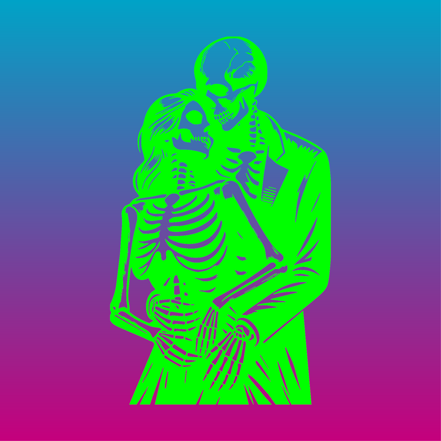Sticker, L'Amour Macabre Éternel 💀❤️