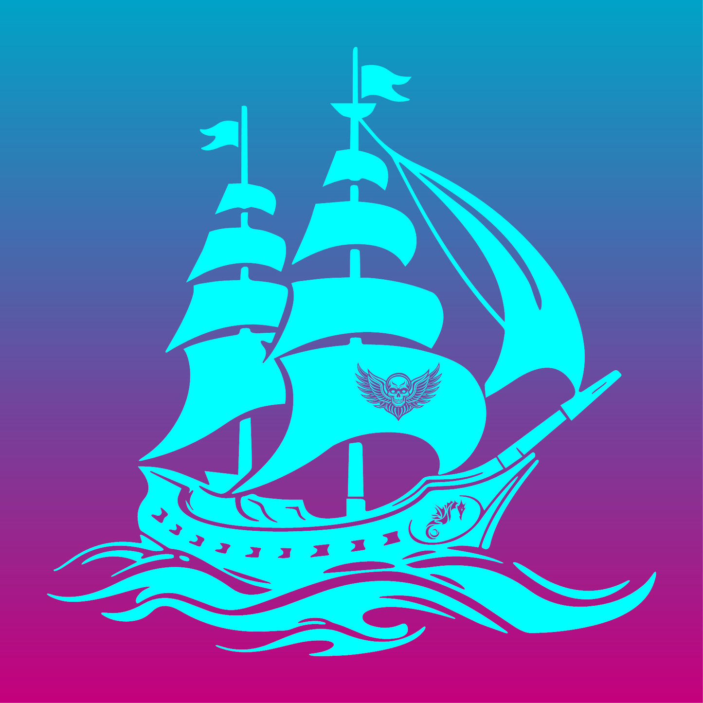 Sticker, Vaisseau des Ombres 🚢✨