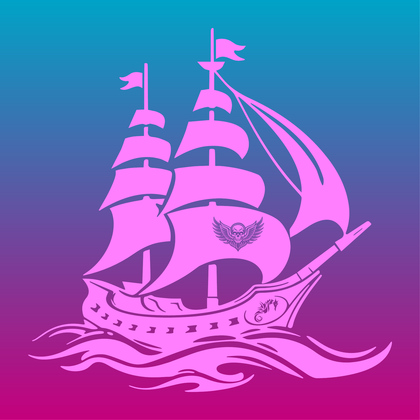 Sticker, Vaisseau des Ombres 🚢✨