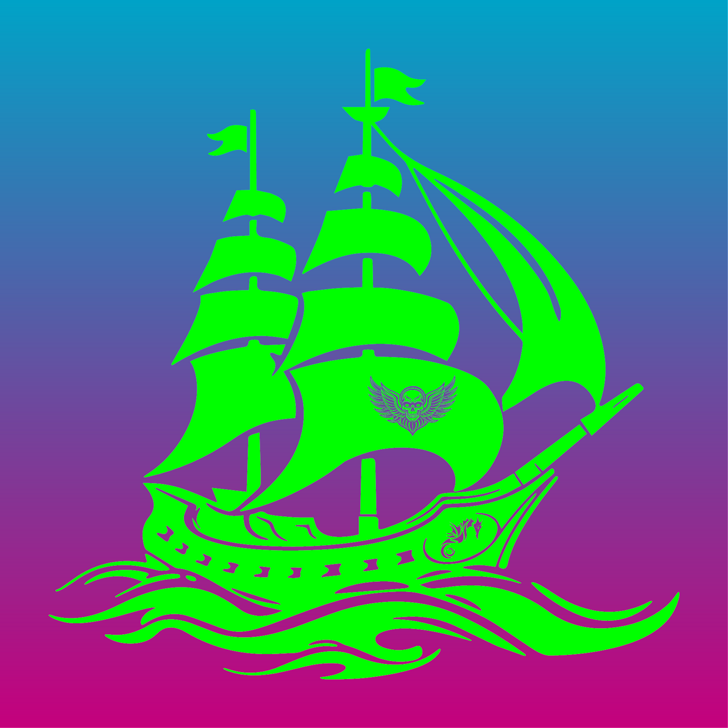 Sticker, Vaisseau des Ombres 🚢✨