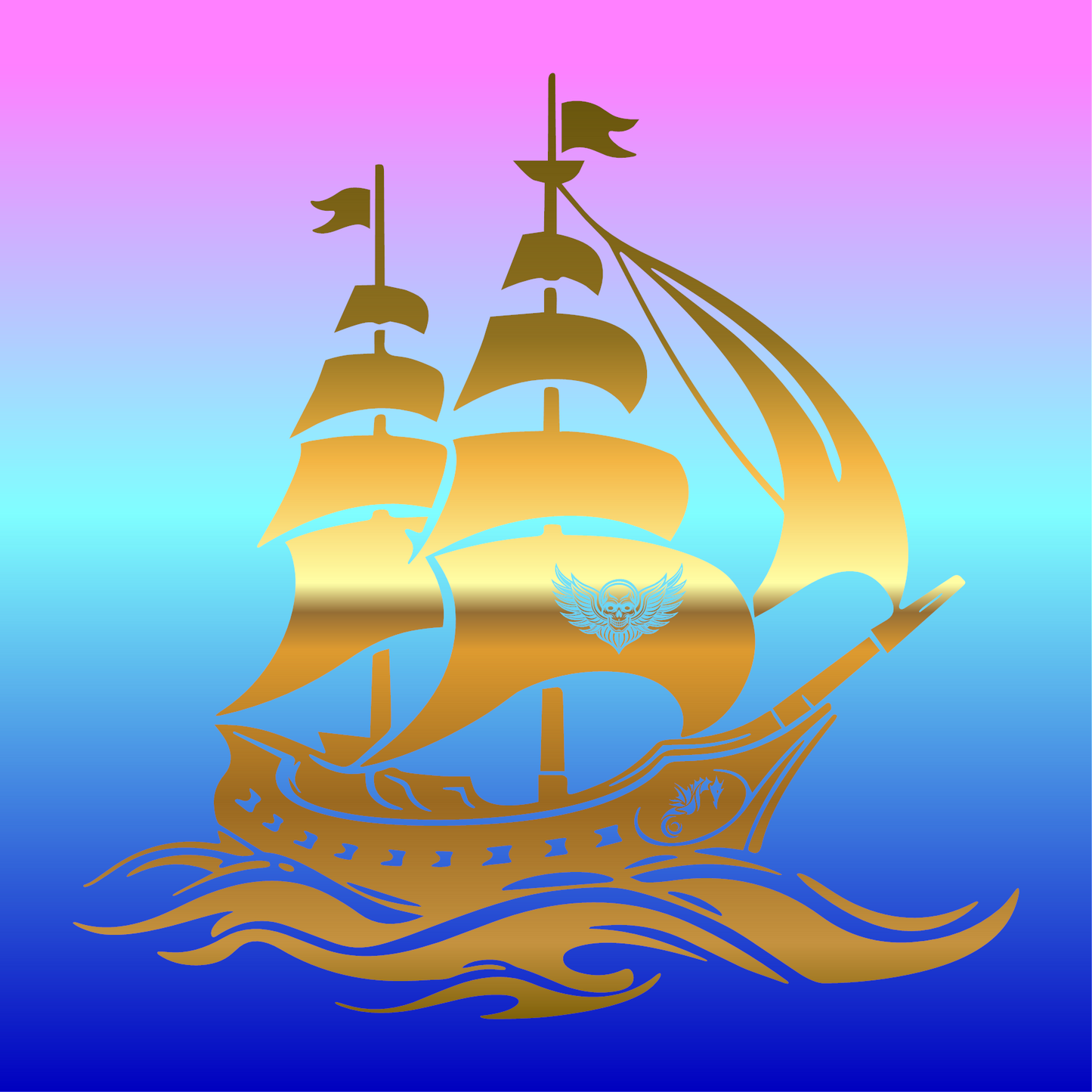 Sticker, Vaisseau des Ombres 🚢✨