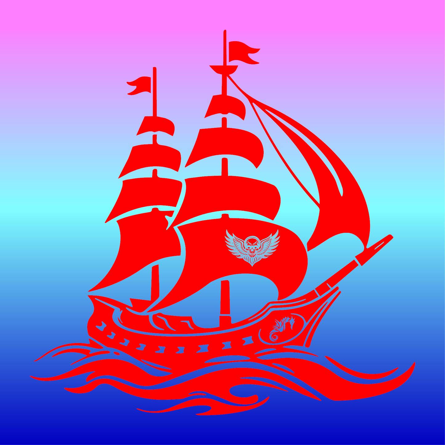 Sticker, Vaisseau des Ombres 🚢✨