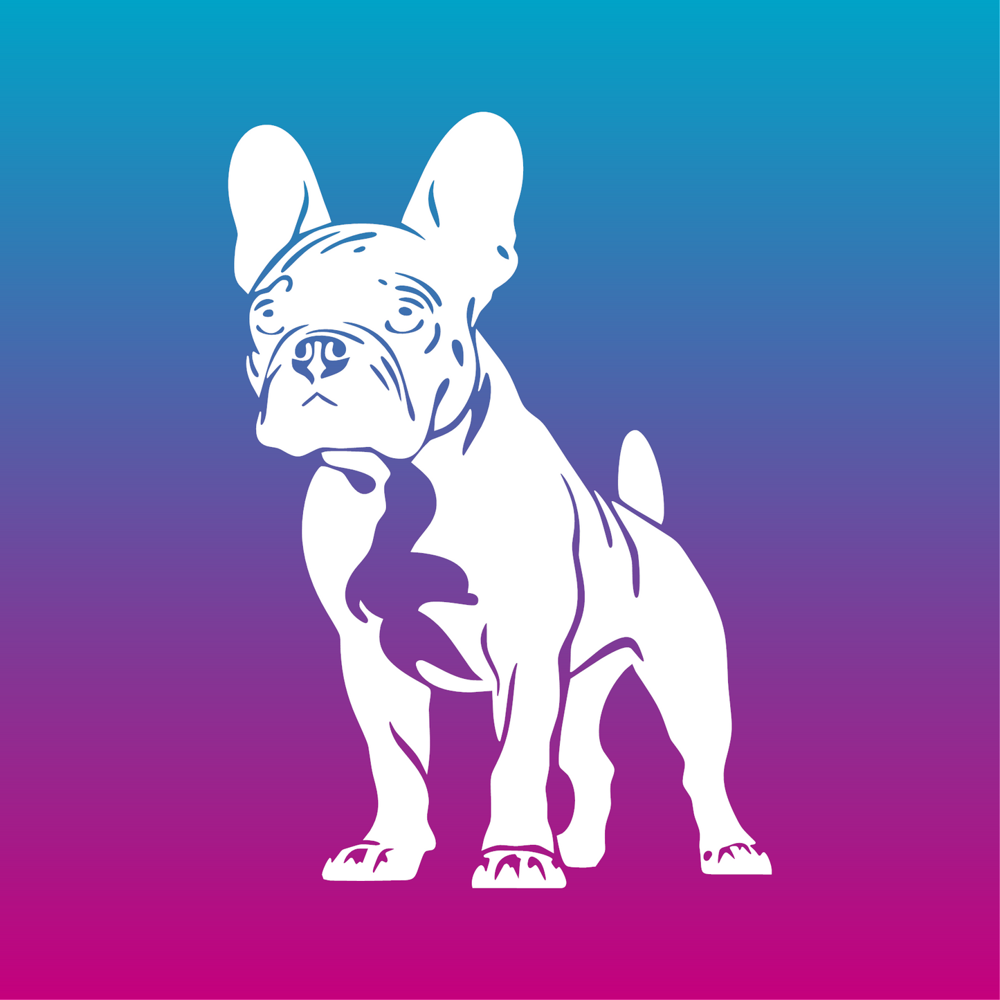 Sticker, Bouledogue Adorable 🐶💖