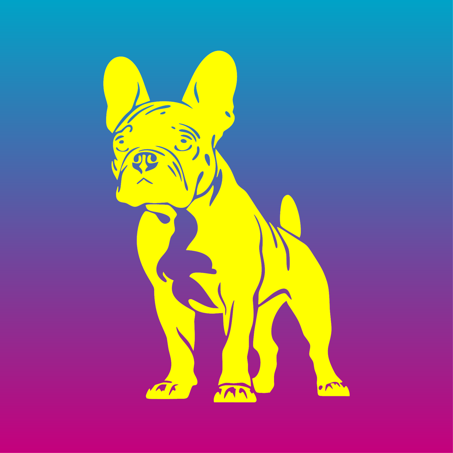 Sticker, Bouledogue Adorable 🐶💖