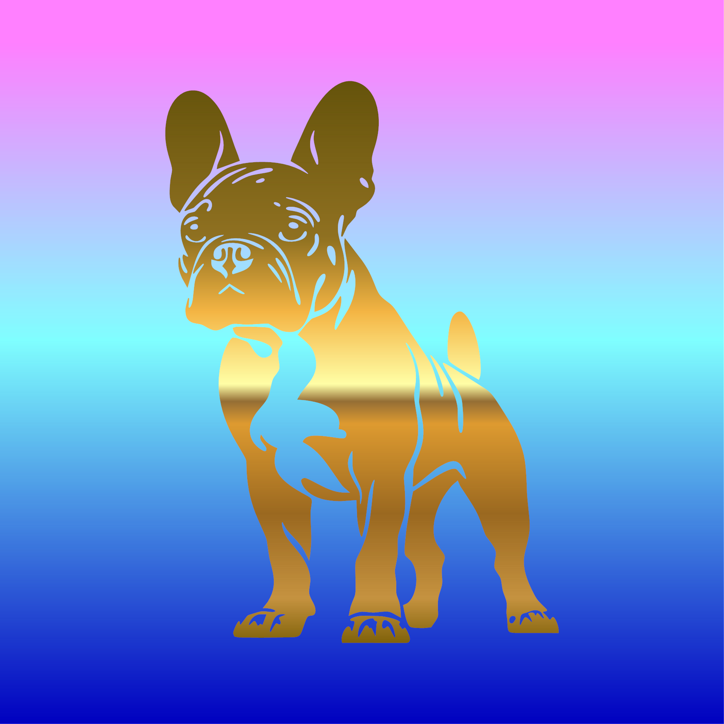 Sticker, Bouledogue Adorable 🐶💖