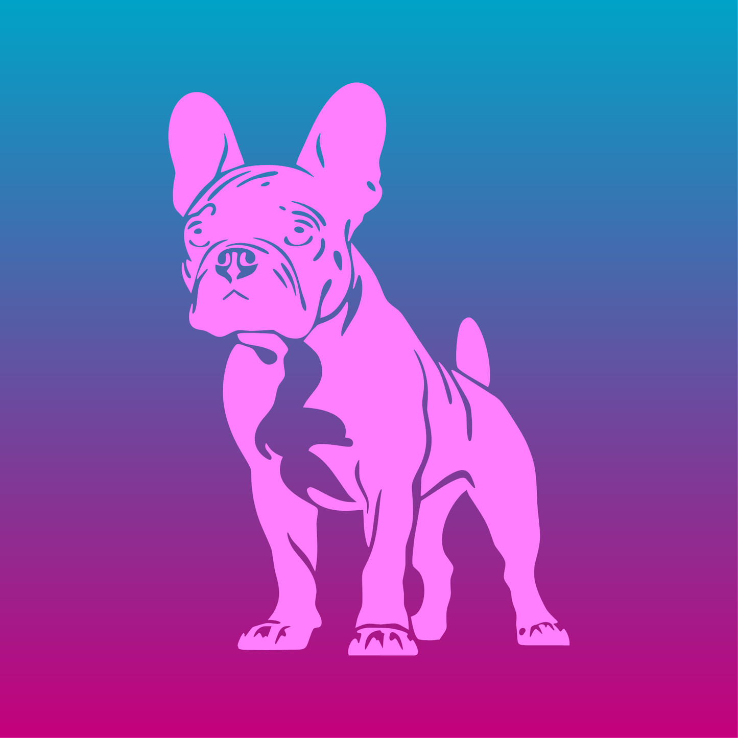 Sticker, Bouledogue Adorable 🐶💖