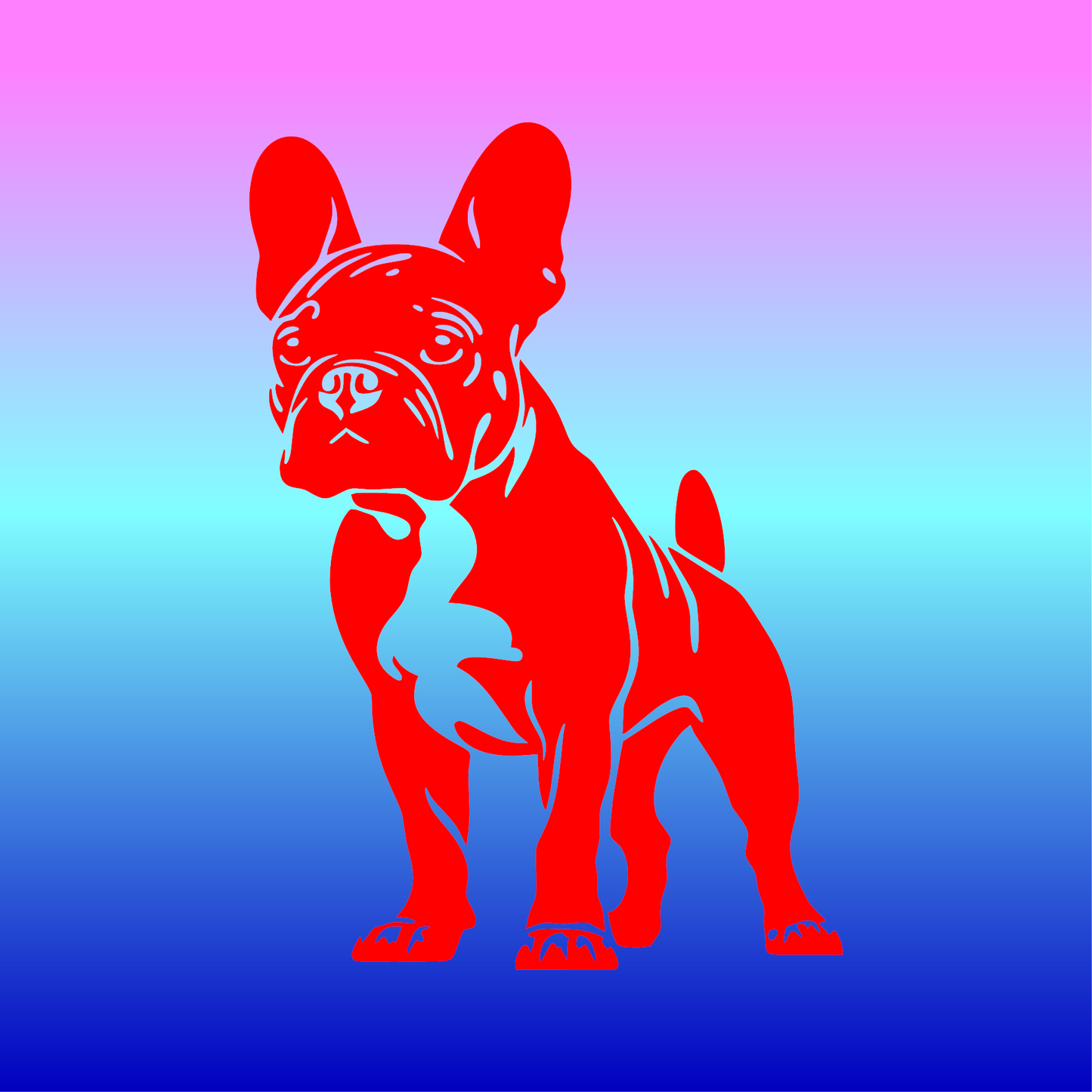 Sticker, Bouledogue Adorable 🐶💖