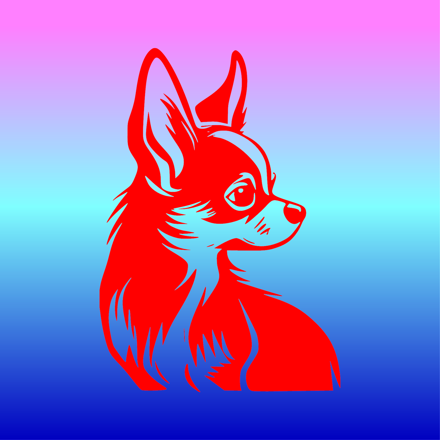 Sticker, Chihuahua Éclatant 🐾💫