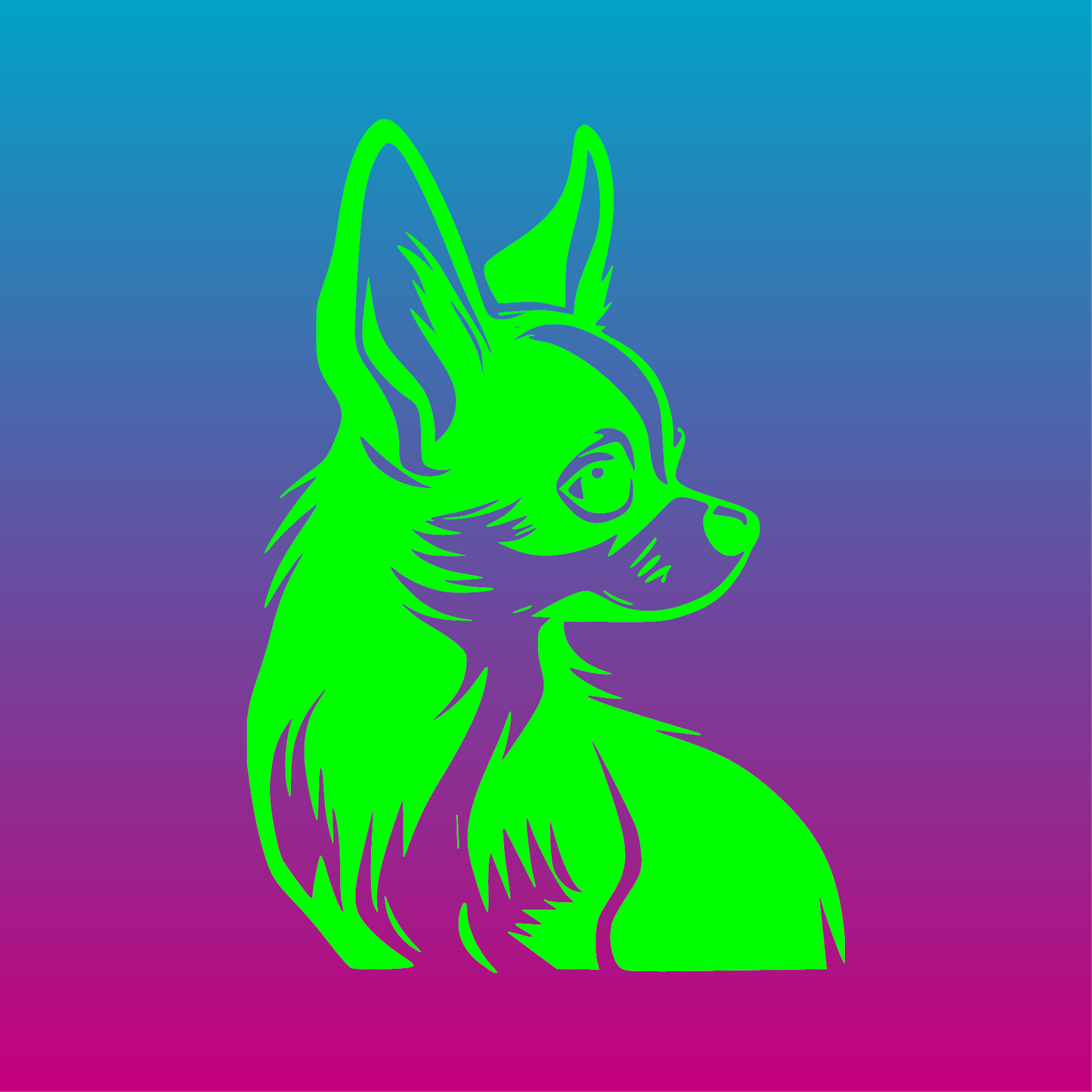 Sticker, Chihuahua Éclatant 🐾💫