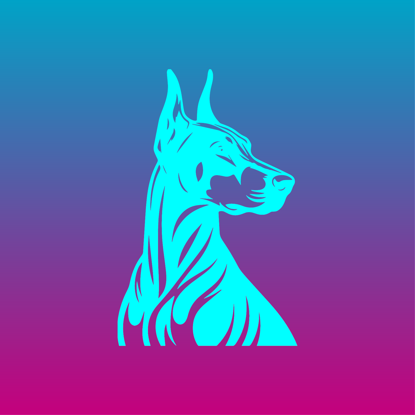 Sticker, Doberman 🐕✨