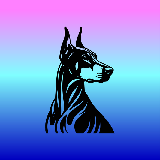 Sticker, Doberman 🐕✨