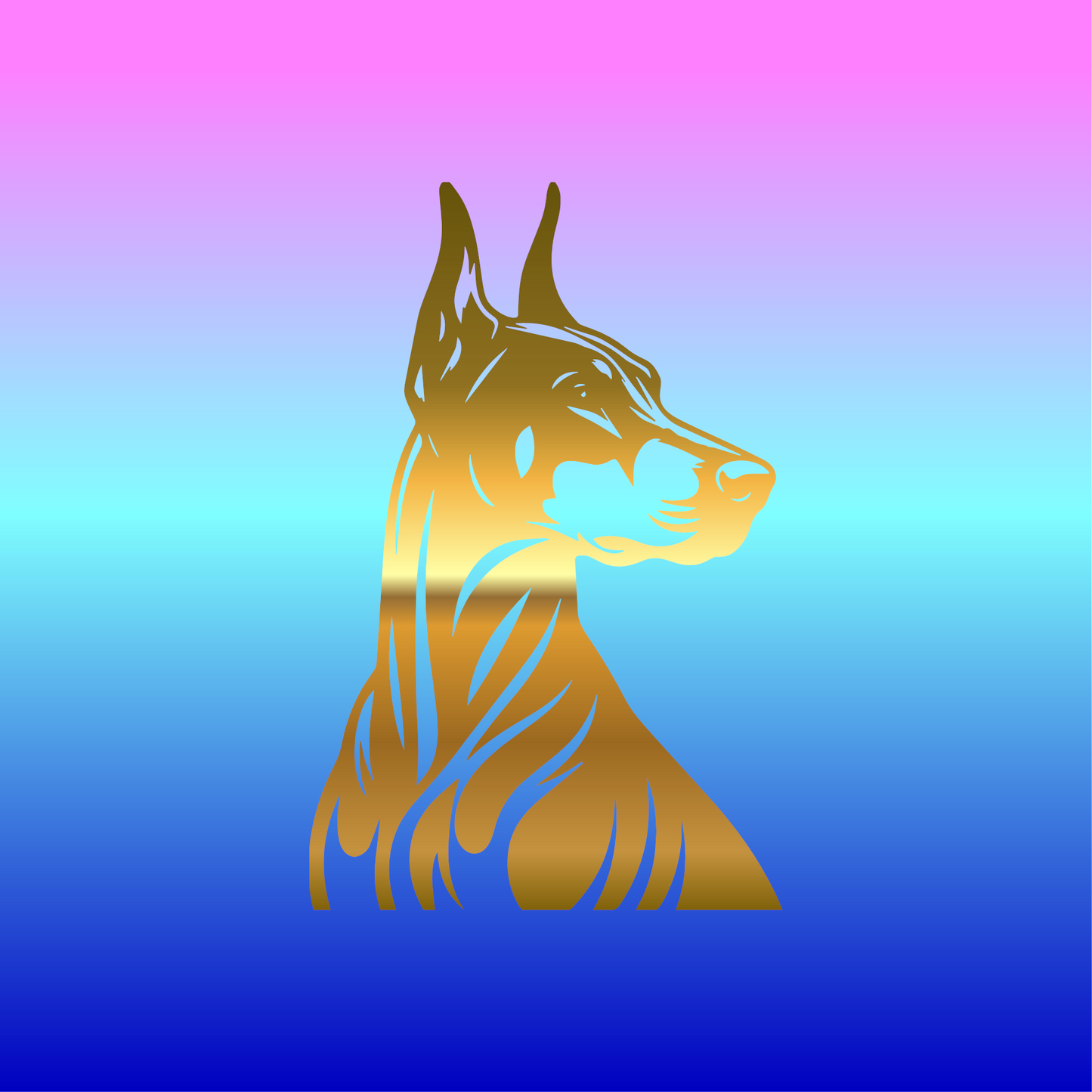 Sticker, Doberman 🐕✨