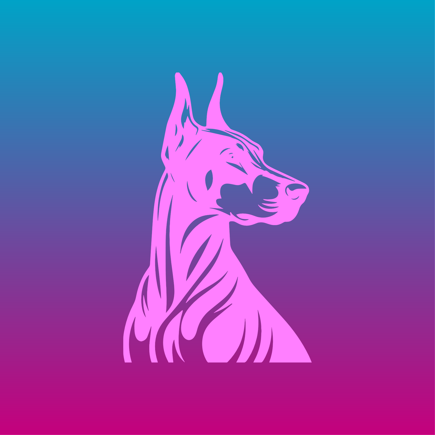 Sticker, Doberman 🐕✨