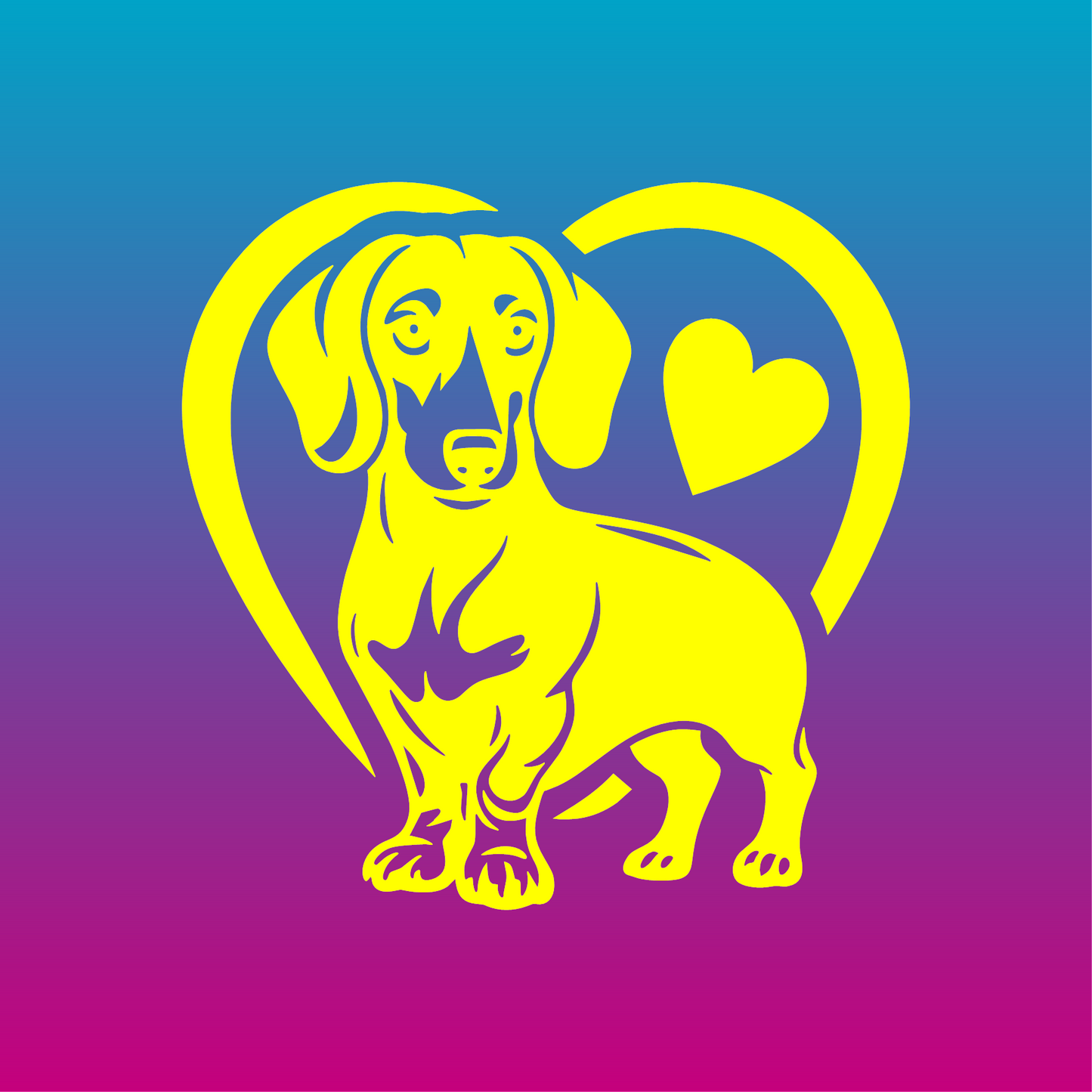 Sticker, Teckel de l'Amour 🐶❤️