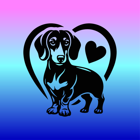 Sticker, Teckel de l'Amour 🐶❤️