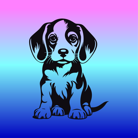 Sticker, Chiot Curieux Beagle 🐶✨