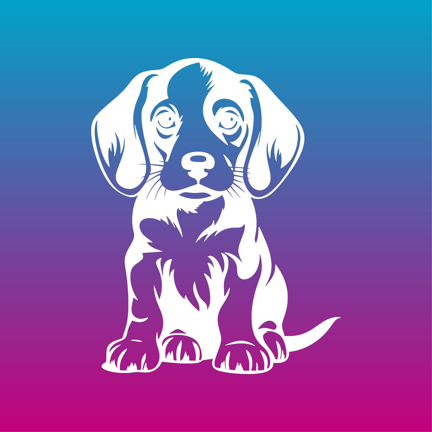 Sticker, Chiot Curieux Beagle 🐶✨