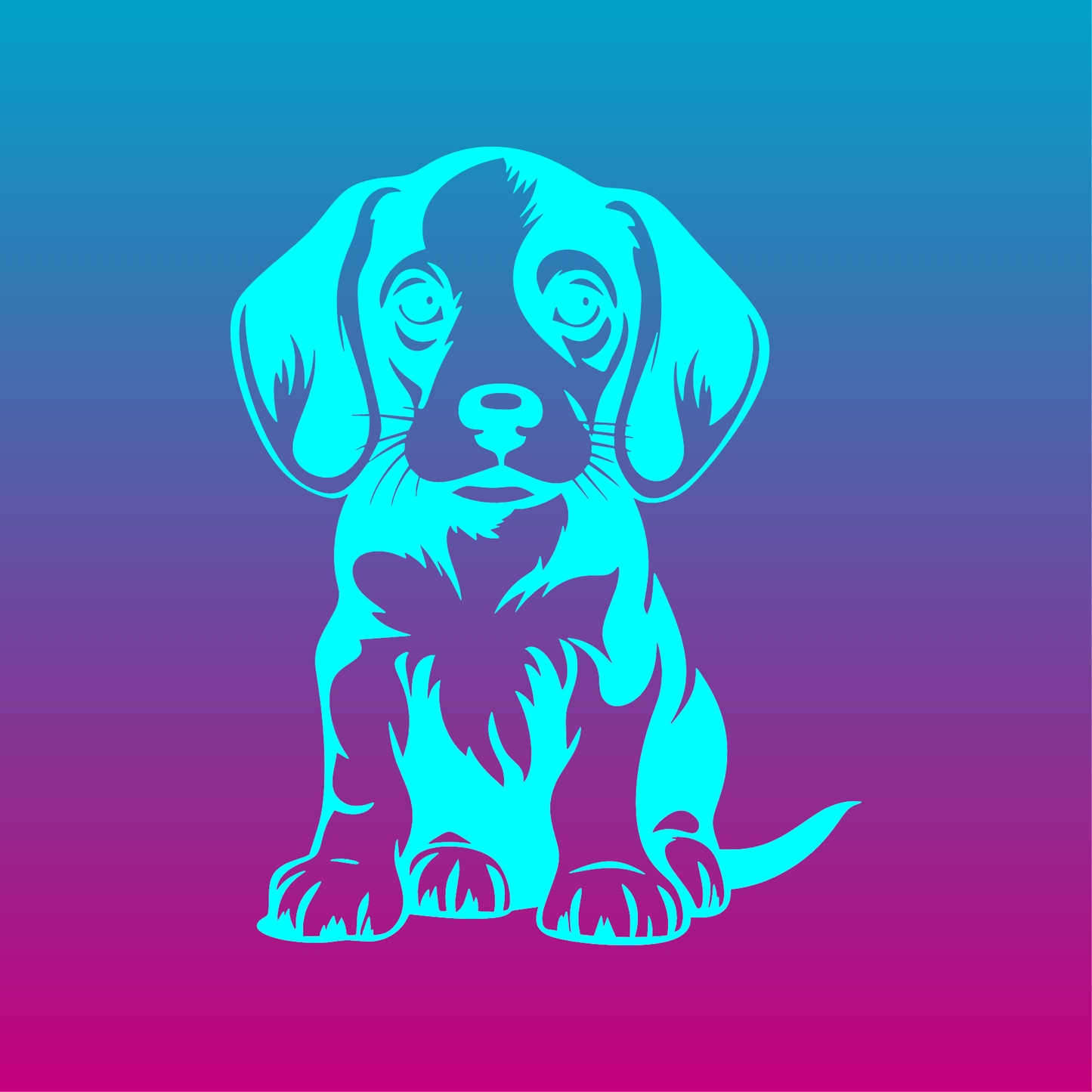 Sticker, Chiot Curieux Beagle 🐶✨