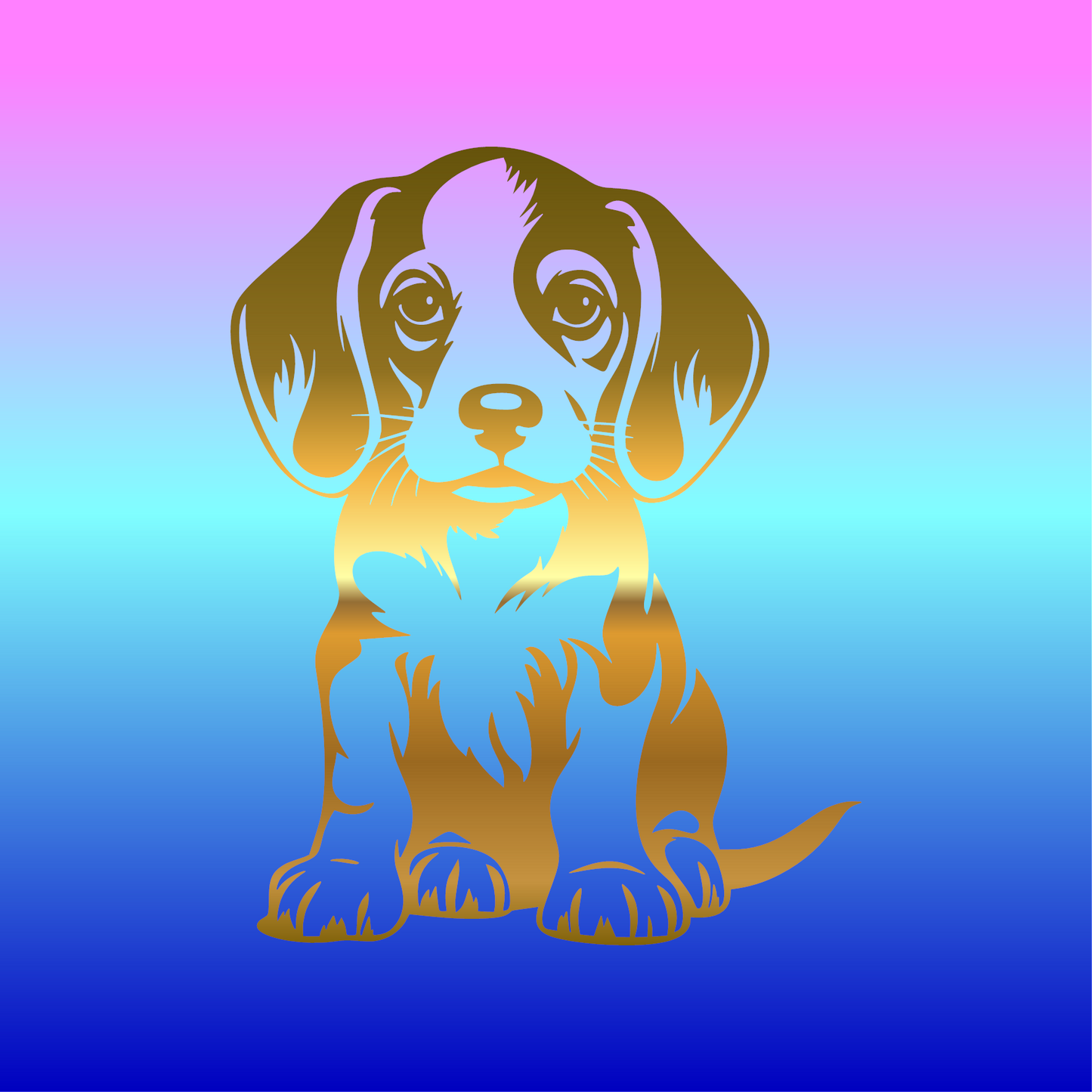 Sticker, Chiot Curieux Beagle 🐶✨