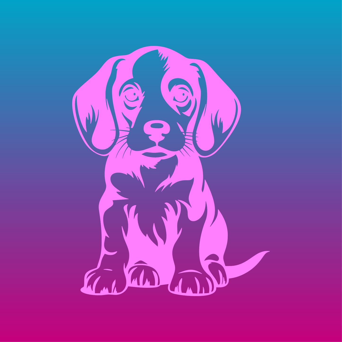 Sticker, Chiot Curieux Beagle 🐶✨