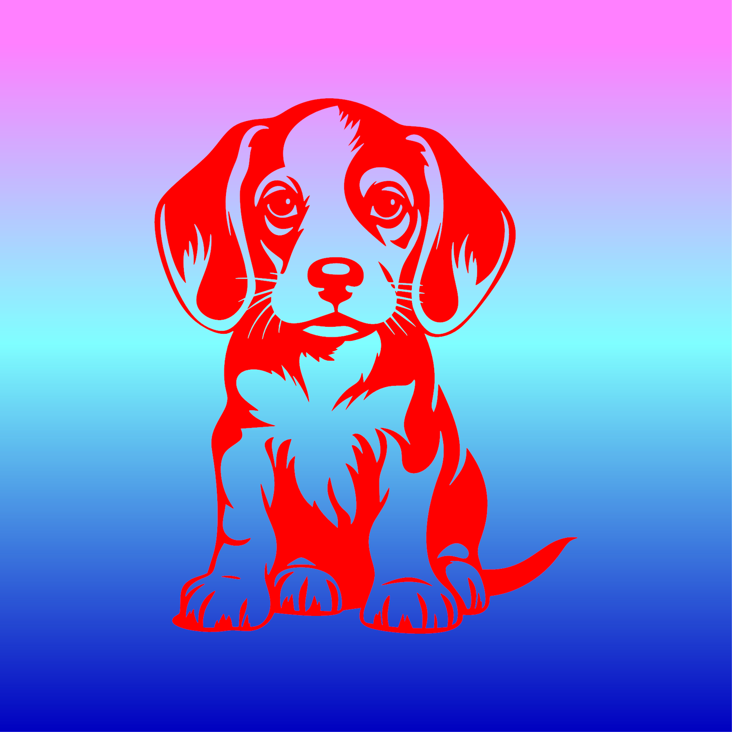 Sticker, Chiot Curieux Beagle 🐶✨