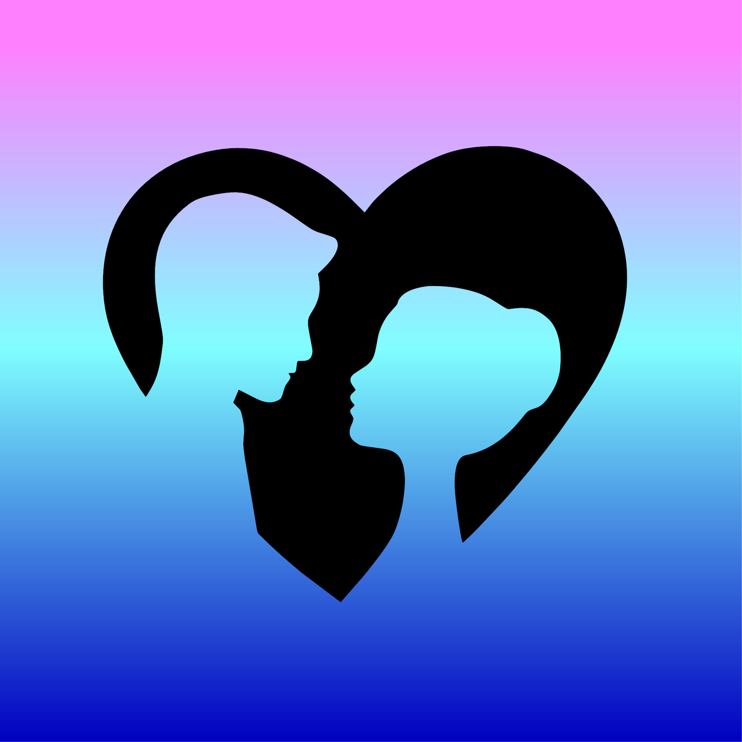 Sticker, Couple dans un Cœur 💖✨