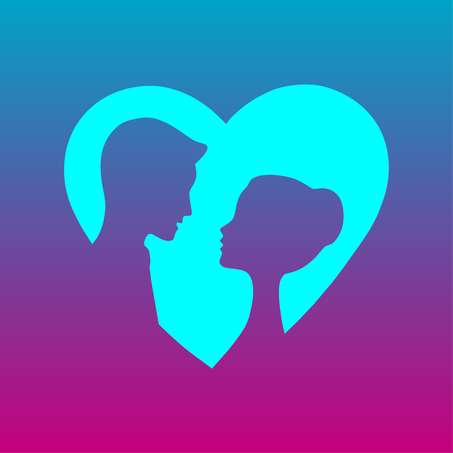 Sticker, Couple dans un Cœur 💖✨