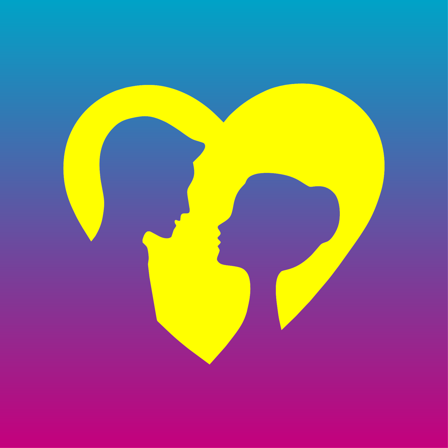 Sticker, Couple dans un Cœur 💖✨