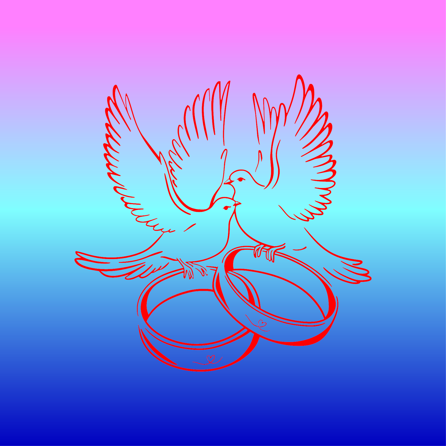 Sticker, Colombes de l'Union 🕊️💍