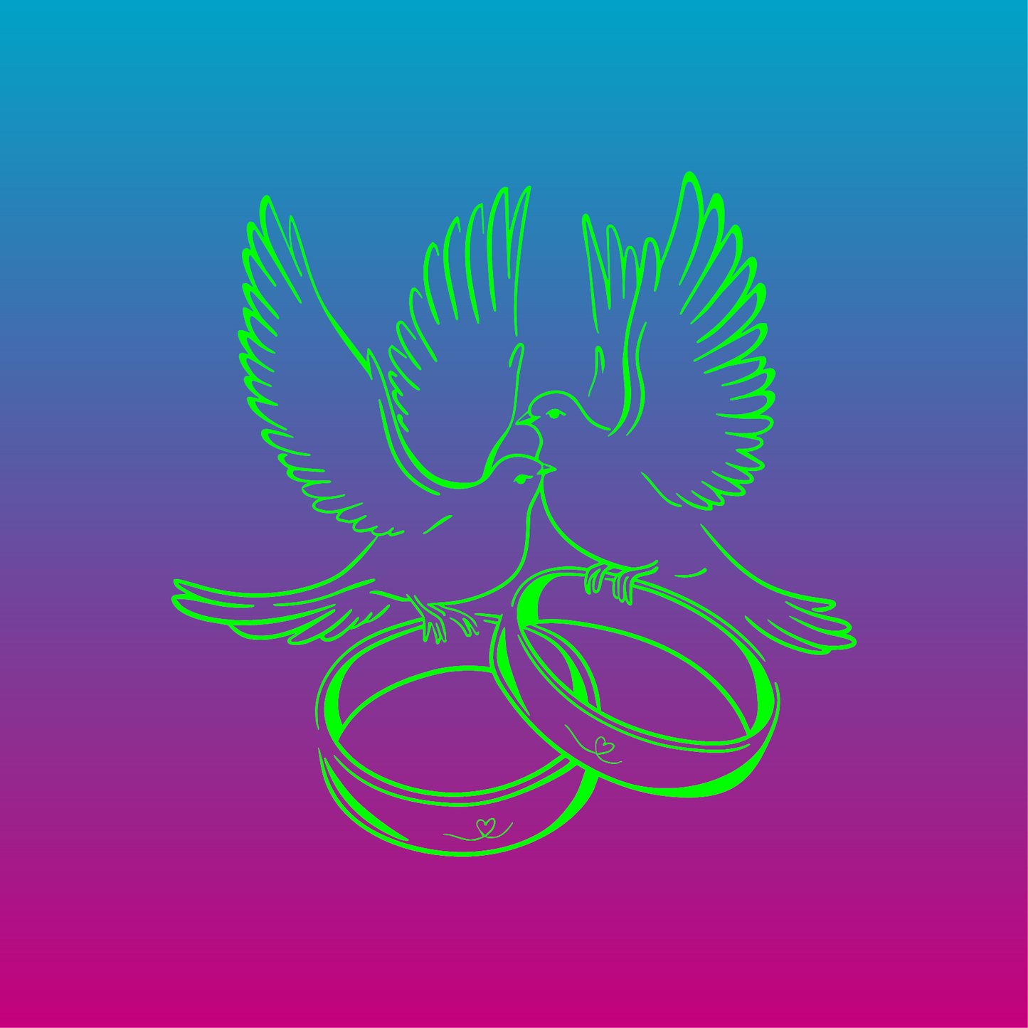 Sticker, Colombes de l'Union 🕊️💍