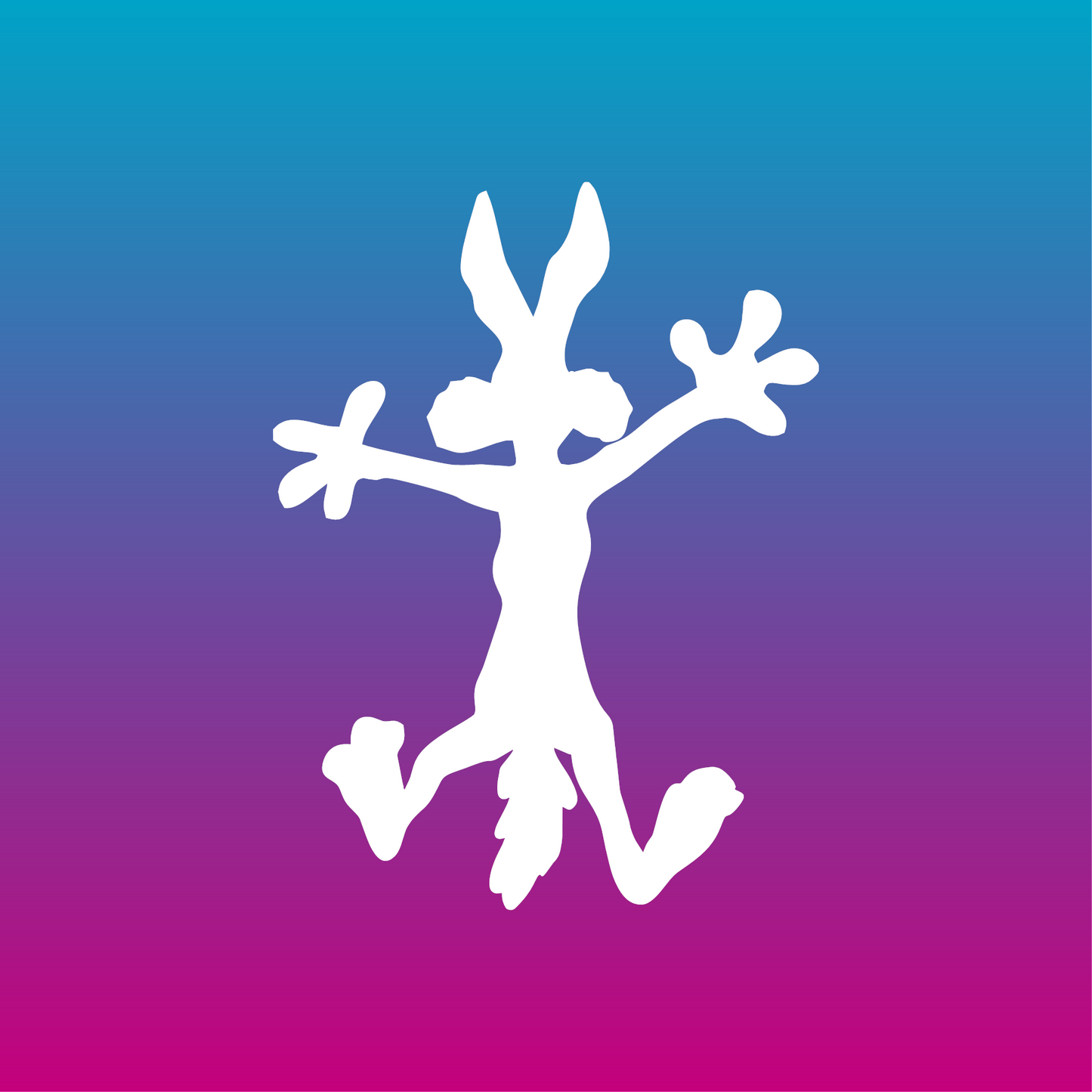 Sticker, Silhouette de Vil Coyote 🐾✨