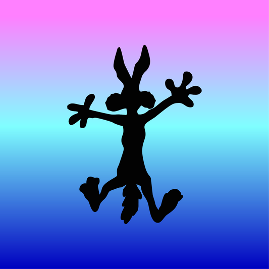 Sticker, Silhouette de Vil Coyote 🐾✨