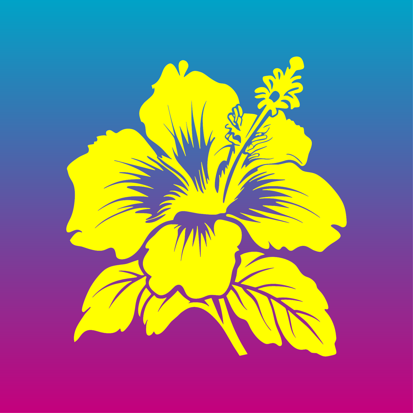Sticker, Éclat Hibiscus 🌺✨