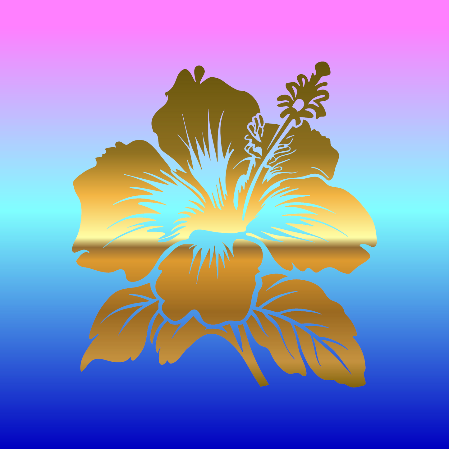 Sticker, Éclat Hibiscus 🌺✨
