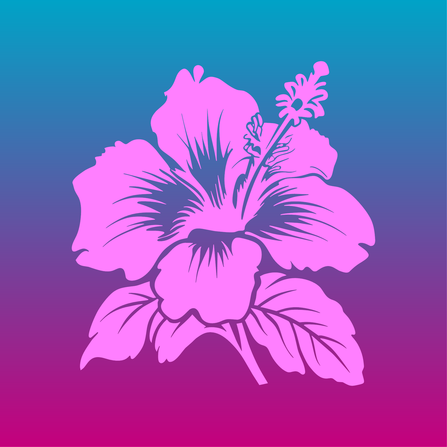 Sticker, Éclat Hibiscus 🌺✨