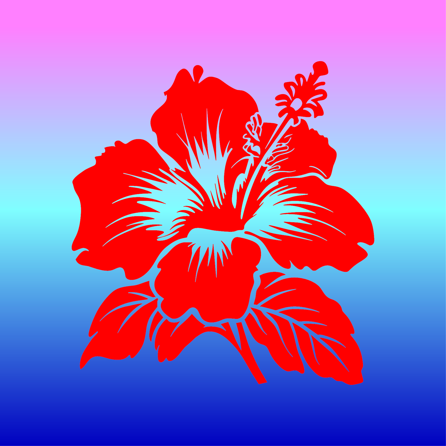 Sticker, Éclat Hibiscus 🌺✨