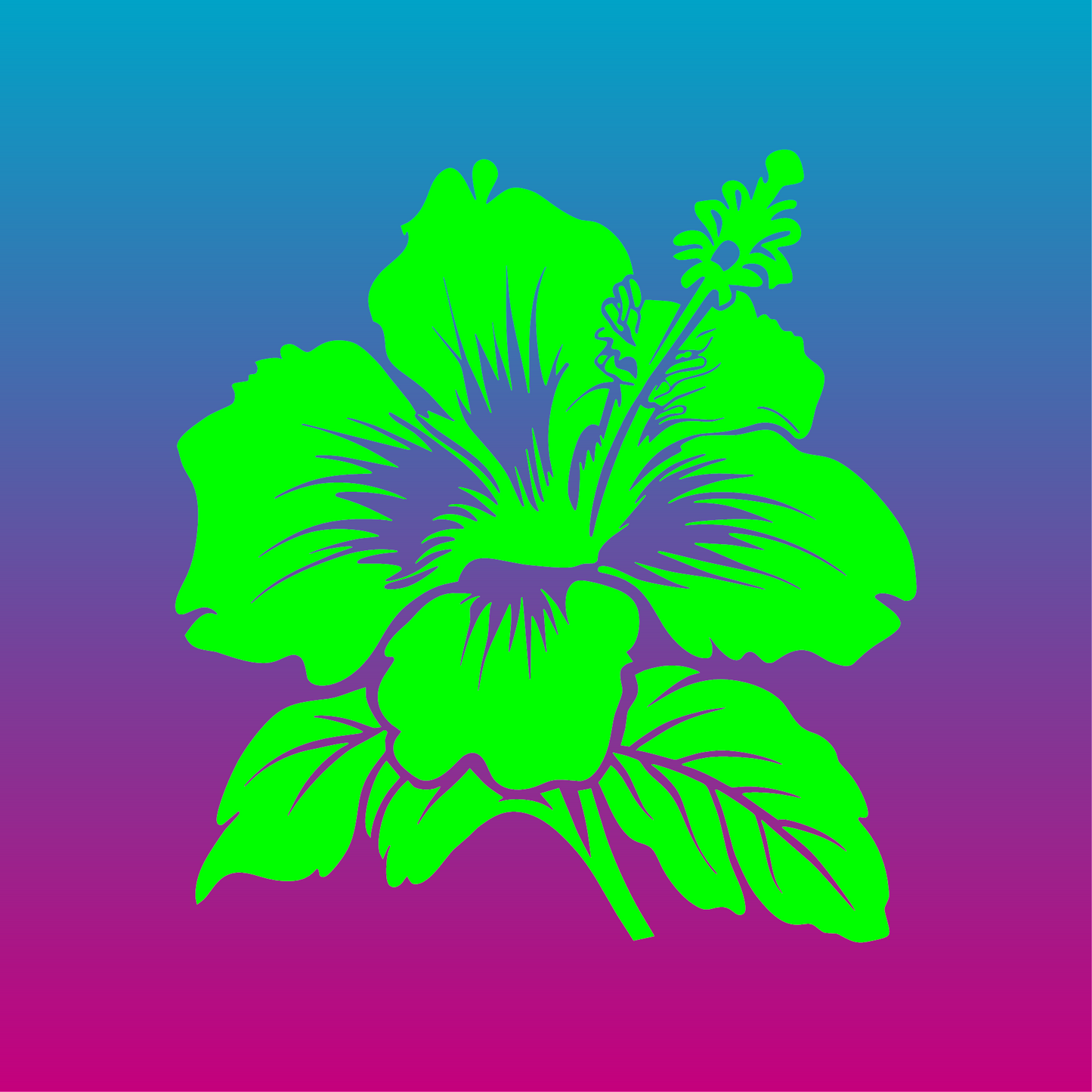 Sticker, Éclat Hibiscus 🌺✨