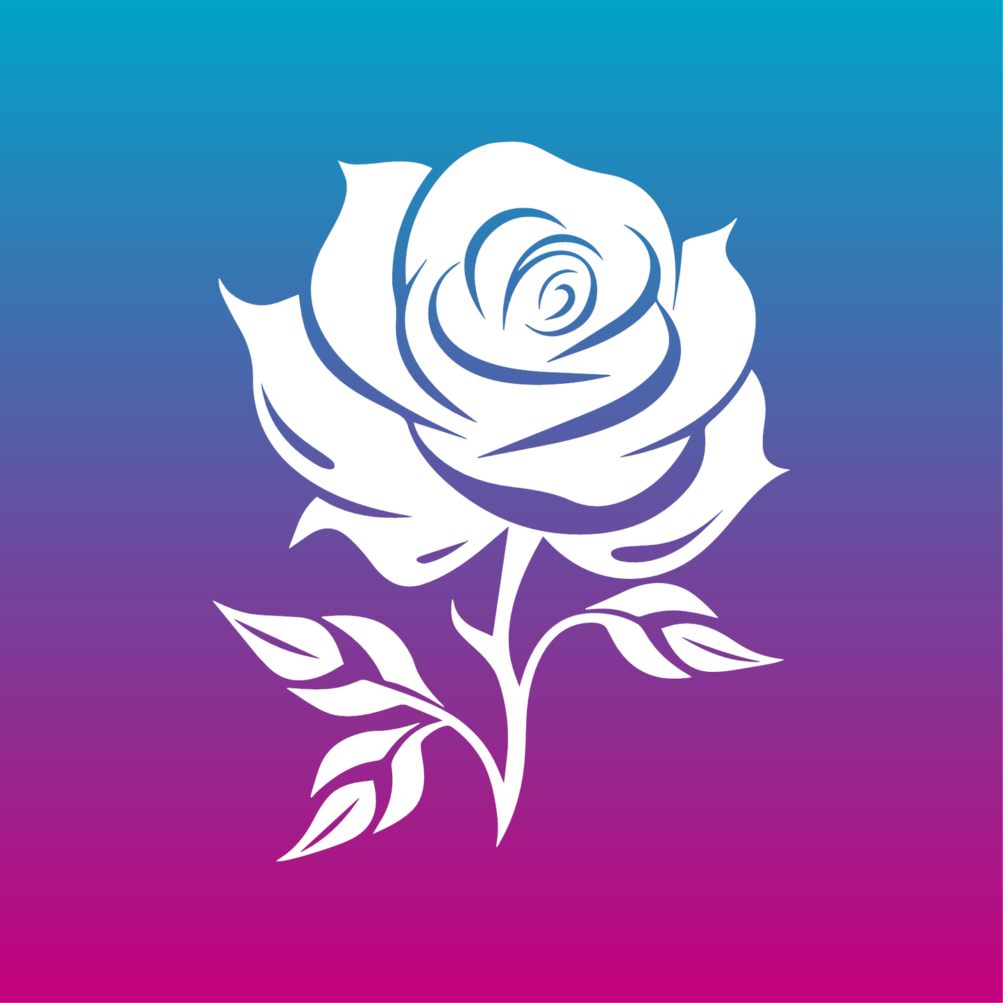 Sticker, Silhouette de Rose 🌹✨